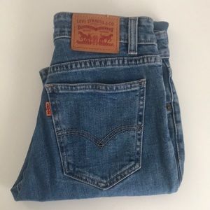 721 vintage high rise orange tab Levis